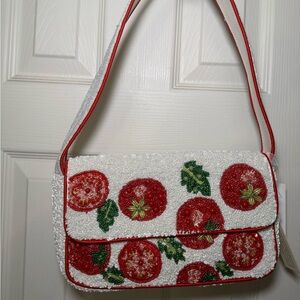 Tomato Beaded Bag Made In India New With Tags Viral Beaded Purse New